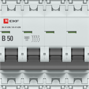 EKF Автоматический выключатель 4P 50А (B) 6кА ВА 47-63N PROxima M636450B
