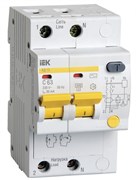 IEK KARAT Дифференциальный автоматический выключатель АД12 2Р 63А 30мА MAD10-2-063-C-030