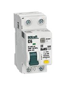 Dekraft АВДТ 1P+N 6А 30мА A х-ка C ДИФ-103 6кА 16345DEK