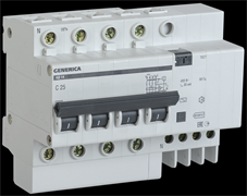 IEK GENERICA Диф. автомат АД14 4Р 16А 30мА MAD15-4-016-C-030