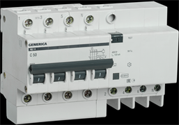 IEK GENERICA Диф. автомат АД14 4Р 50А 100мА MAD15-4-050-C-100