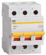 IEK KARAT Выключатель нагрузки (мини-рубильник) ВН-32 3Р 100А MNV10-3-100