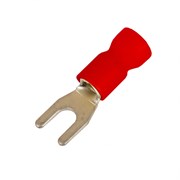 DKC Наконечник вилочный с изолир.фланцем ПВХ, двойная гильза, 0,25-1,5 кв.мм М3,5 (д.3,7 мм) (НВИ) 2A135P-DS-PVC