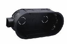 PE Коробка монтажная 2-ая для сплошных стен 140х63х43 с крепежом IP20 PE 000 023