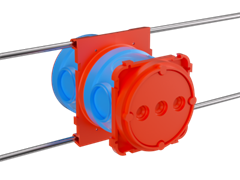 DKC Универсальная установочная коробка для заливки в бетон, 90х71х110мм 59393U