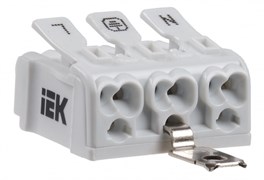 IEK Клемма пружинная соединительная КСПз3-L+N+PE UKZ-B06-3P-F0-E1-10