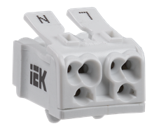 IEK Клемма пружинная соединительная КСПн2-L+N UKZ-B06-2P-F1-E0-10