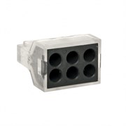 Строительно-монтажная клемма СМК 773-106 6 отверстий 1,0-2,5мм2 блистер (5шт.) EKF PROxima plc-smk-106b