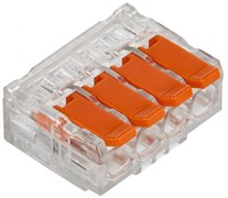 IEK Строительно-монтажная клемма СМК 221-614 (4шт/упак) UKZ40-614-004