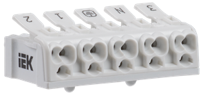IEK Клемма пружинная соединительная КСПн5-3L+N+PE UKZ-B06-5P-F1-E0-10