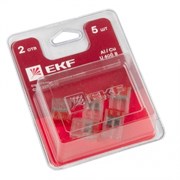 EKF PROxima Строительно-монтажная клемма СМК 2273-242 (с пастой) 2 отверстия 0,5-2.5 мм2 блистер (5шт.) plc-smk-2273-242b