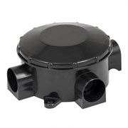 EKF PROxima Коробка распаячная КМР-040-040б трехрожковая черная (70х35) plc-kmr-040-040b