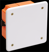 IEK Коробка КМ41022 распаячная 92х92x45мм для полых стен (с саморезами, пластиковые лапки, с крышкой ) UKG11-092-092-045-P