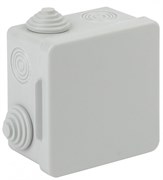 ЭРА KOR-80-80-50-7g Коробка распаячная открытой установки КОР 80х80х50мм с гермовводами 7 вх. IP54 Б0037443