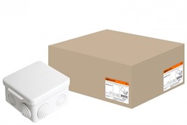 TDM Распаячная коробка ОП 80х80х50мм, крышка, IP54, 7вх. SQ1401-0112