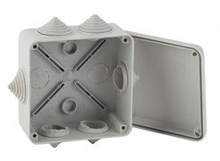 ЭРА Коробка распаячная открытой установки КОРv 100х100х50мм на винтах 6 гермовводов IP55 (48/1200) Б0047264