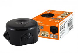 TDM Коробка распаячная фарфоровая D7,8х4,5см черная SQ2802-0014