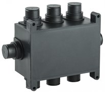 IEK Коробка распаячная 118х76х60мм для монолит. стр. черная UKM10-118-076-060-O-K02