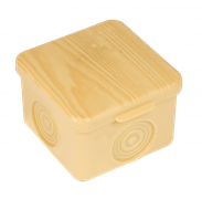 EKF PROxima Коробка распаячная КМР-030-037 пылевлагозащищенная без мембранных вводов (65х65х50) светлое дерево plc-kmr-030-037-s