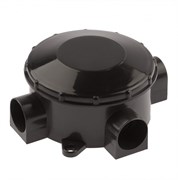 ЭРА Распаячная коробка KOR-70-35-3-b открытой установки трехрожковая черная IP42 Б0052727