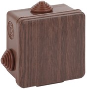 ЭРА KOR-80-80-50-7g-O Коробка распаячная открытой установки КОР (дуб) 80х80х50мм с гермовводами 7 вх. IP54 Б0043226