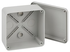 ЭРА Распаячная коробка ЭРА KORvp приборная подъездная открытой установки 100х100х50мм на винтах с гладкими стенками IP55 Б0058942