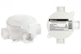 TDM Распаячная коробка ОП D80х35мм, IP42, 3-х рожковая, белая, инд. штрихкод SQ1401-4014