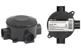 TDM Распаячная коробка ОП D80х35мм, IP42, 3-х рожковая, черная, инд. штрихкод SQ1401-4054