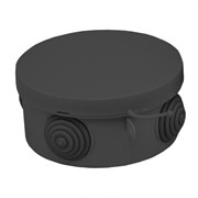 EKF PROxima Коробка распаячная КМР-040-039 с крышкой (85х40) 4 мембр. ввода чёрная IP54 plc-kmr-040-039-b