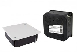 TDM Распаячная коробка СП 115х115х45мм, крышка, метал. лапки, IP20, инд. штрихкод, SQ1403-0908