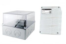 TDM Распаячная коробка ОП 240х195х165мм, проз. крышка, IP55, кабельные ввода d28-3 шт., d37-2 шт., SQ1401-1278