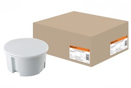 TDM Распаячная коробка СП D80х40мм, крышка, серая, IP20, SQ1402-1004