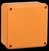 IEK Коробка распаячная огнестойкая ПС 100х100х50мм 4P 4мм2 IP44 гладкие стенки UKF20-100-100-050-4-4-09