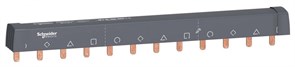 Schneider Electric Acti 9 Шинка гребенчатая 4P (NL1L2L3…) 12 мод.18мм 100А разрезаемая A9XPH412