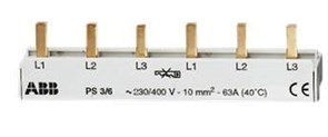 ABB PS3/6 Шина 3ф. к 6мод.63А 2CDL231001R1006