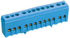 IEK Шина N ноль в корп изол на DIN-рейку ШНИ-6х9-14-К-С YNN10-69-14KD-K07