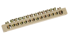 IEK Шина PEN земля-ноль 6х9мм 22/2 (22групп/креп по краям) YNN11-22-100