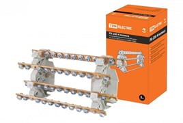 TDM Распределительный блок на DIN-рейку РБ-200 4П 200А (4 шины 10xM6+1хM8) SQ0823-0008