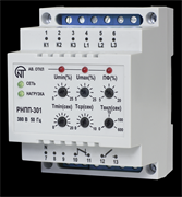 Реле контроля 3-фаз. напряжения РНПП-301 (4мод.) РНПП-301