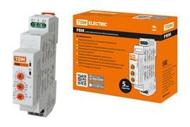 TDM Реле времени РВМ-0,1с/10дн-8А-12/230В-DIN (многофункц., 10реж., 0,1с-10дней, 12-230В AC/DC) SQ1503-0025