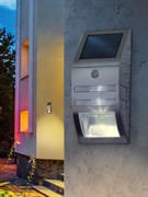 ЭРА ERFS012-26 Фасадный светильник Хром, на солнечной батарее, 3LED, 50lm Б0044252