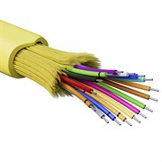 DKC Кабель волоконно-оптический, распределительный, арамидные упрочняющие нити, для внутренней прокладки, нг(А)-HF, 16 ОВ, категорияOS2(G.652.D) плотн RNDT9C16YL01-E