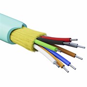 DKC Кабель волоконно-оптический, распределительный, арамидные упрочняющие нити, для внутренней прокладки, нг(А)-HF, 8 ОВ, категория OM3(G.651.1) плотн RNDT3C8AQ01-E