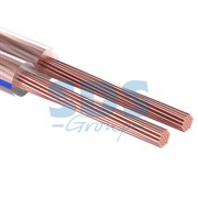 Кабель акустический, 2х 0.35 мм², прозрачный BL, 5 м. Rexant 01-6202-3-05