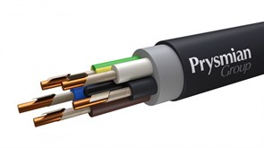 Кабель силовой с ПВХ изоляцией ВВГнг(А) -FRLS 5x4 ок(N,PE) ч РЭК-Prysmian 1705060106