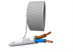 ЭРА Провод ЭРА ПВС 2х1,5 мм² 50м белый Б0058813