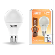 Gauss Лампа Smart Home A60 8,5W 806lm 2700К E27 диммируемая LED 1050112