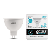 Gauss Лампа Elementary MR16 11W 850lm 4100K GU5.3 LED 13521