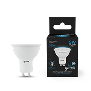 Gauss Лампа MR16 5W 530lm 6500K GU10 LED 101506305