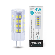 Gauss Лампа Elementary G4 12V 4W 400lm 4100K керамика LED 10724